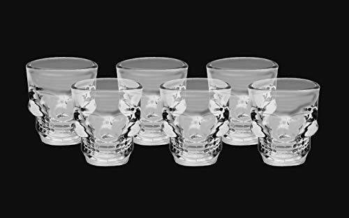 Hostelnovo - Set van 6 borrelglaasjes - gemaakt van robuust glas - ideaal voor speciale gelegenheden - 50 ml fopspeen