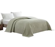 Beatrice Home Fashions Chenille Sprei, Katoen, Grijs, Twin
