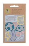 LÄSSIG Reflecterende stickers schooltas rugzak helm zelfklevende stickers - Pimp Your Bag/reflecterende sticker voetbal, Football, Reflecterende stickers