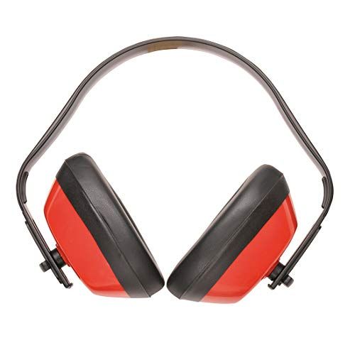 Portwest Klassieke Gehoorbescherming Grotte: Een maat, Kleur: Rood, PW40RER