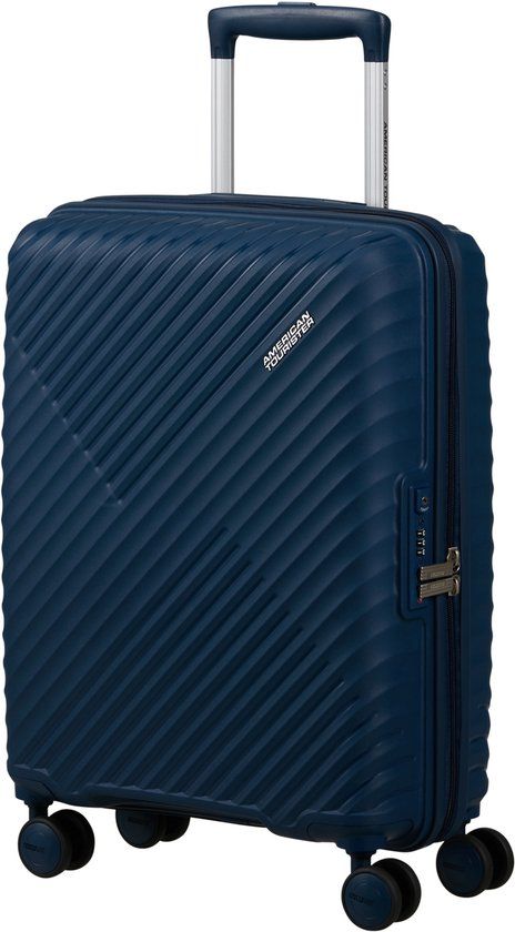 American Tourister Koffer - Diablast handbagage 4 wiel spinner 55/40/20 TSA lock - 35 l - Darwave blue