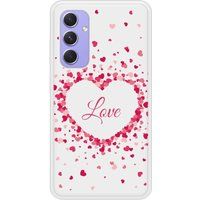 Samsung Bedrukt siliconen hoesje compatibel met Galaxy A54 5G Confettis de Coeurs Love