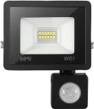 Merkloos / Sans marque Wan GmbH LED Schijnwerpers - Buitenlamp Spots - Tuin Verlichten - Met PIR Bewegingssensor - 10W - Warm Wit
