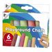 Clown Creatief Clown Stoepkrijt - 6 Stuks - Meerkleurig - Rond - Vanaf 3 Jaar