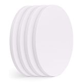 EXERZ Rond 30cm Voorgespannen schildersdoeken 4 stuks