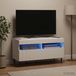 Maison Exclusive - meuble TV LED ZWOLLE, 81 x 35 x 43 cm, blanc, panneau de particules