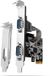 AXAGON PCEA-S2N - PCIe Adapter - 2x Seriële Poort (DB9) - ASIX AX99100 Chipset - Low Profile