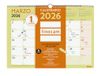 Finocam Wandkalender 2026 maandoverzicht januari - december 2026 + september 2025 (4 maanden) gereduceerd | kalender 2026 | maandplanner afbeelding - Spaans
