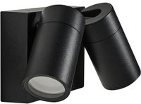 Beliani HOLMS - Wandlamp voor buiten - Zwart - Aluminium