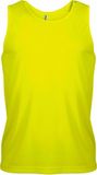Top Tex Group Sprl Sport singlet pour hommes - Débardeur - Jaune fluo - Vêtements pour hommes - T-shirts sans manches - Vêtements de sport L