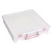 ArtBin Super Satchel Organizer-opbergdoos met 1 compartiment, doorzichtige knutsel-organizer