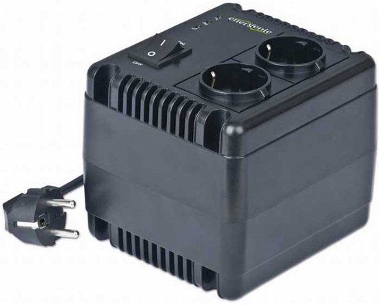 EnerGenie EG-AVR-1001 Automatische spanningsregelaar - 1000 VA - Zwart