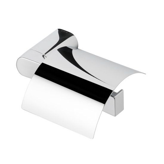 Geesa Toiletrolhouder met klep rechts - Chroom