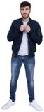 Bombers Original Mac Bomberjack Hommes Bleu Coton Polyester Taille S