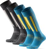 DANISH ENDURANCE Skisokken - Merino Wol - Meerkleurig - Maat 48-51 - 2-pack