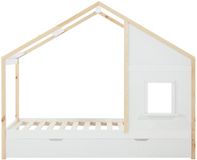 Vente-unique Hutbed hout wit 90 x 190 cm