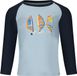 ZIGZAG Kinder T-shirt met lange mouwen Lassu Lichtblauw-zwart