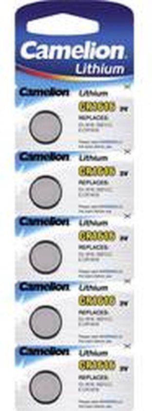 Camelion CR1616-BP5 Lithium Knoopcel Batterij - 55mAh - 3V - 1 Stuk