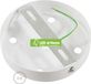 LEDatHOME - Plafondkap cylindrique en métal à 5 trous – Blanc mat