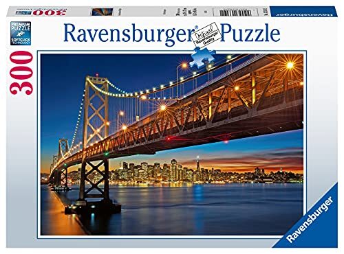 Ravensburger Puzzel voor volwassenen 13319 13319-San Francisco Bridge-300 stukjes puzzel voor volwassenen en kinderen vanaf 14 jaar