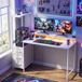 Bureau Gaming 147cm Blanc