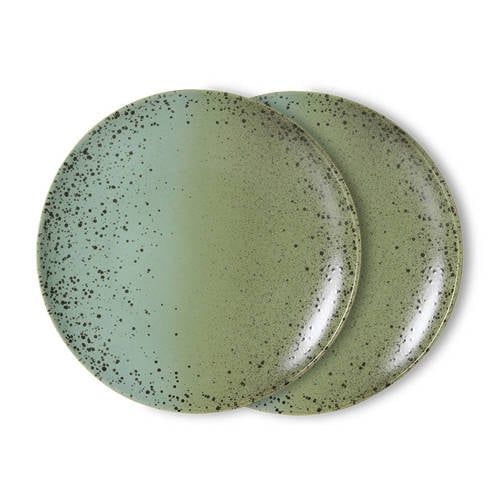 HKLIVING dinerbord 70s (Ø27,5 cm) (set van 2)
