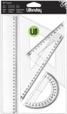 Wonday Geometrie-set ECO, 4-delig, transparant