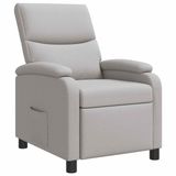 vidaXL Recliner Wolkgrijs Stof