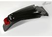 UFO Plast Achterspatbord / achterspatbord fender zwart/zwart met kentekenplaathouder / met licht detail compatibel met Ktm LC4 640 van 2002 tot 2004 SMC 660 van 2002 tot 2004