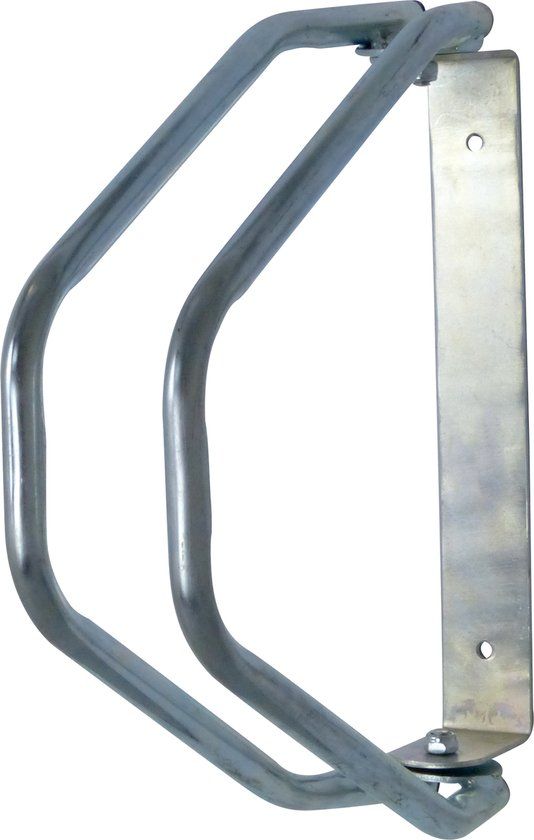 Fietsenrek - Muurbevestiging - 1 Fiets - Aluminium - Zilver