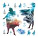 AG Design DKS 3808 muursticker 30 x 30 cm, meerkleurig