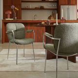NOUS Living eetkamerstoel Chrome