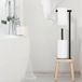 Unyqoos® Zwarte toiletrolhouder standard, vrijstaand