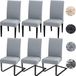Housse de chaise gris clair sans marque