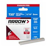 Arrow ARRT50516SS 8mm 5/16" roestvrijstalen nietjes (Doos van 1000)