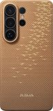 PITAKA Edge Case - Hoesje Geschikt voor Samsung Galaxy S26 Ultra - Compatibel met MagSafe - 600D Aramidevezel Back Cover - Ultra Dun - Golden Glint