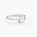 Laurian Solitaire Or Blanc Oxyde De Zirconium Blanc