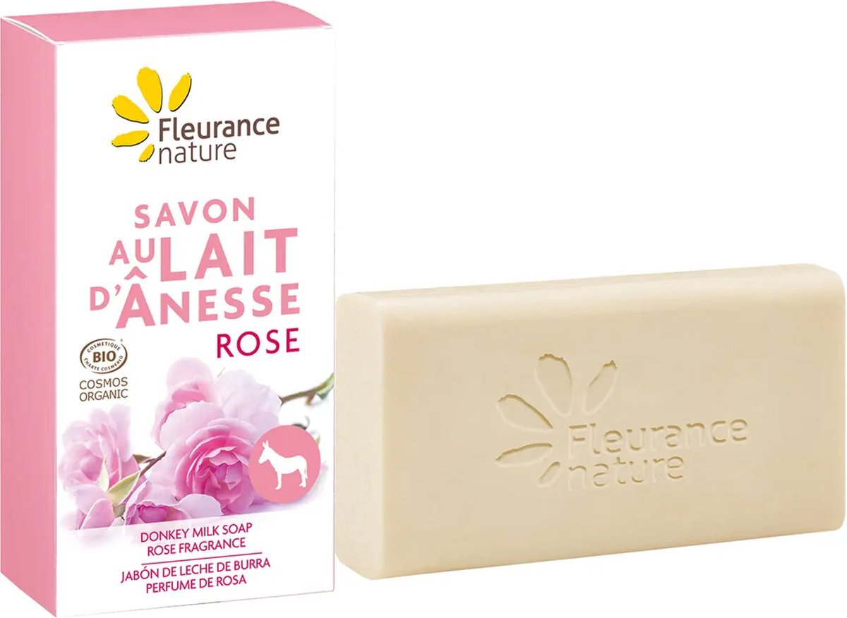 FLEURANCE NATURE Donkey Milk Soap Rose Bio 100 g