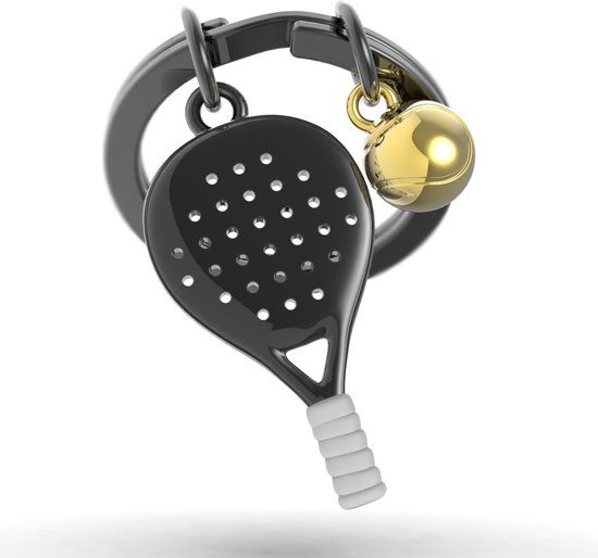 Metalmorphose - Padel Sleutelhanger - Mat Chroom