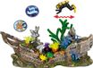 Nobby Aquarium Ornament Scheepswrak met Duiker - Grijs - Bruin - Groen - Geel - 42,2 x 13,7 x 21,5 cm