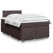 Maison Exclusive - Boxspringbed avec matelas, brun foncé, 120x200 cm, textile