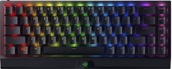 Razer BlackWidow V3 Mini HyperSpeed - Gaming Keyboard - USB + RF Wireless + Bluetooth - Zwart