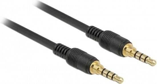 Delock 3.5mm Jack Audio/Video Cable - 2m - Black