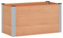 Bac sur pieds Brun 100 x 50 x 54 cm WPC et Aluminium