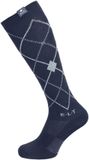 Elt Waldhausen Rijsokken ELT Argyle diepblauw - steenkleur blauw M