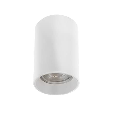 Wonderlamp W-T000040 plafondlamp in minimalistische stijl - Basic II voor woonkamer, slaapkamer, keuken, wit, GU10 gloeilamp