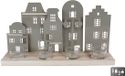Ottosimon Porte-bougie chauffe-plat Hollands Straatje 38x8.5x20 cm sauge