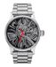 Nixon Mannen Analoge Quartz Horloge Met Roestvrij Stalen Band A135-3625-00, Zilver/Zwart, Armband