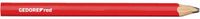 Gedore RED 3301432 Ambachtelijk potlood L. 175 mm ovaal rood 12 stuks Bouwpotlood