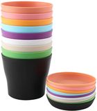 Shenzhen Haorui Industrial Technology Co., Ltd. Pots de fleurs colorés en plastique - 18 pièces - 10 cm - pour intérieur et extérieur
